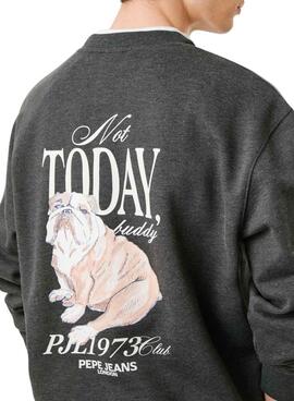 Sudadera Pepe Jeans Terry cuello redondo gris para hombre