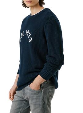 Jersey Pepe Jeans Powel marino para hombre