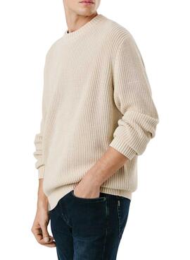 Jersey Pepe Jeans Parker beige para hombre