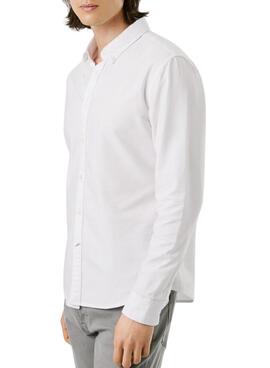 Camisa Pepe Jeans Cluny Oxford blanco para hombre
