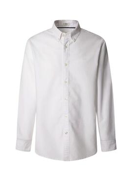 Camisa Pepe Jeans Cluny Oxford blanco para hombre