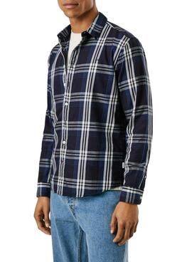 Camisa Pepe Jeans Codar cuadros azul para hombre