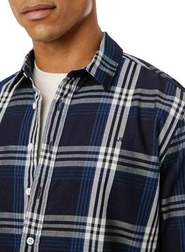 Camisa Pepe Jeans Codar cuadros azul para hombre