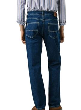 Pantalón vaquero Pepe Jeans Cash recto azul para hombre