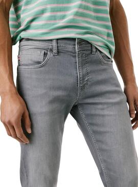 Pantalón vaquero Pepe Jeans Track slim gris para hombre