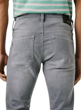 Pantalón vaquero Pepe Jeans Track slim gris para hombre