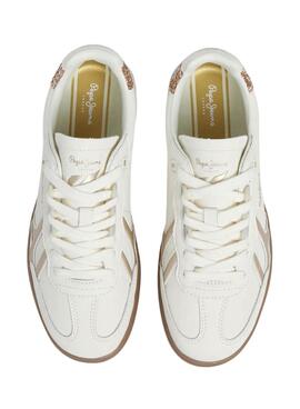 Zapatillas Pepe Jeans Ball Basic blanco glitter para mujer