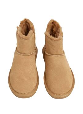 Botines Pepe Jeans Diss Urban de ante con tachuelas camel para mujer