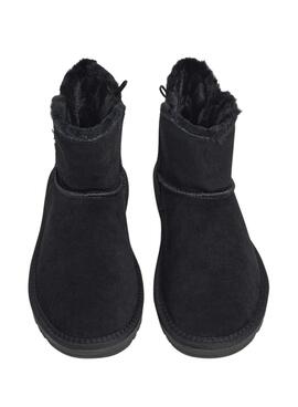 Botines Pepe Jeans Diss Urban de ante con tachuelas negro para mujer