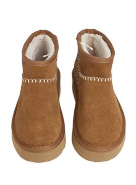 Botines Pepe Jeans Dissy Etnic con plataforma camel para mujer
