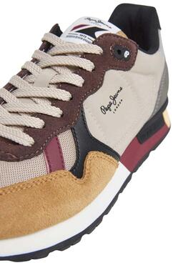 Zapatillas Pepe Jeans Brit Colors beige para hombre