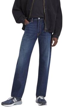 Pantalón vaquero Levis 555 Relaxed Straight azul para hombre