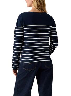 Jersey Levis Marin Stripe marino para mujer