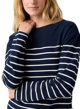 Jersey Levis Marin Stripe marino para mujer