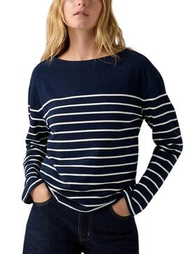 Jersey Levis Marin Stripe marino para mujer