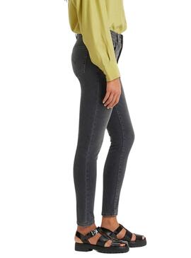Pantalón Vaquero Levis 721 Skinny High Rise negro para mujer