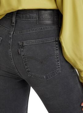 Pantalón Vaquero Levis 721 Skinny High Rise negro para mujer