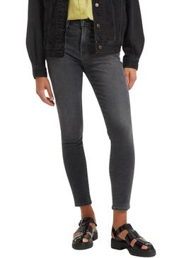 Pantalón Vaquero Levis 721 Skinny High Rise negro para mujer