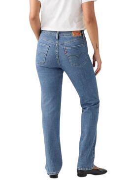 Pantalón vaquero Levis 314 Shaping Straight azul para mujer