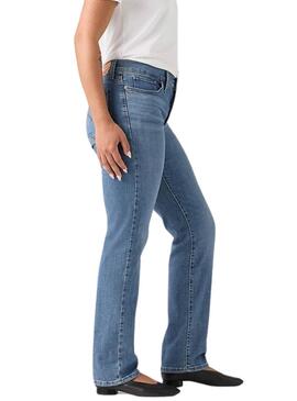 Pantalón vaquero Levis 314 Shaping Straight azul para mujer