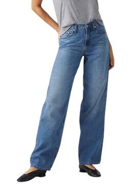 Pantalón vaquero Levis Baggy Dad azul para mujer