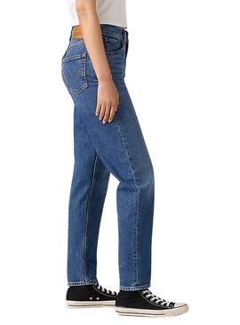 Pantalón vaquero Levis 80S Mom azul para mujer
