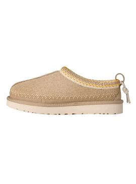 Zuecos UGG Tasman Biarritz beige para mujer