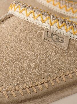 Zuecos UGG Tasman Biarritz beige para mujer