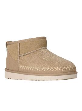 Botas UGG Classic Ultra Mini Biarritz beige para mujer