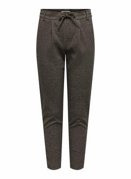 Pantalón Only Poptrash Gozi marrón para Mujer