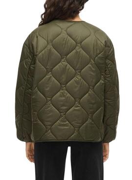 Chaqueta acolchada de Vila Vidune verde para mujer