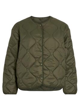 Chaqueta acolchada de Vila Vidune verde para mujer