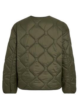 Chaqueta acolchada de Vila Vidune verde para mujer
