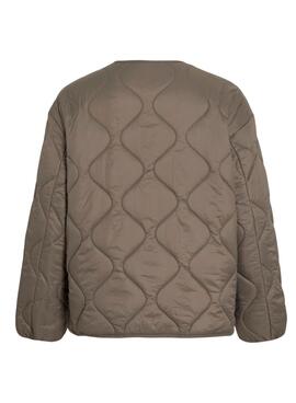 Chaqueta acolchada de Vila Vidune gris para mujer