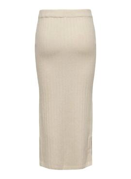 Falda Only Jeanett beige para mujer