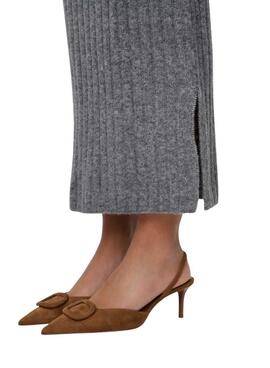 Falda Only Jeanett gris para mujer