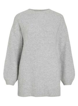 Jersey Vila Vilassia gris para mujer