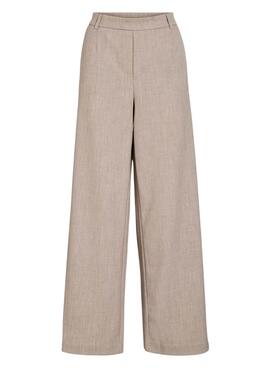 Pantalón Vila Vivarone beige para mujer