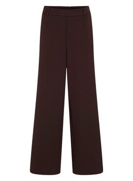 Pantalón Vila Vivarone marrón para mujer
