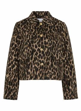 Chaqueta Vila Visimba estampado leopardo para mujer