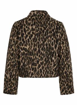 Chaqueta Vila Visimba estampado leopardo para mujer
