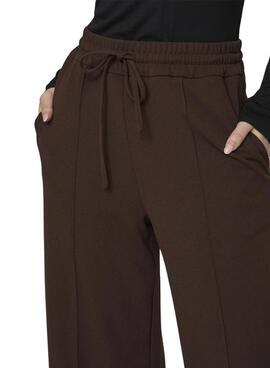 Pantalón Vila Viclua marrón para mujer