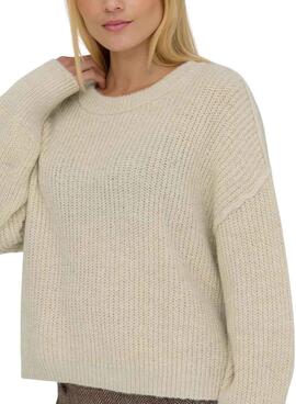 Jersey Only Mally beige para mujer