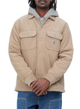 Chaqueta sobrecamisa Carhartt Whitsome beige para hombre