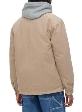 Chaqueta sobrecamisa Carhartt Whitsome beige para hombre