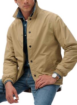 Chaqueta Superdry Nylon Coach camel para hombre