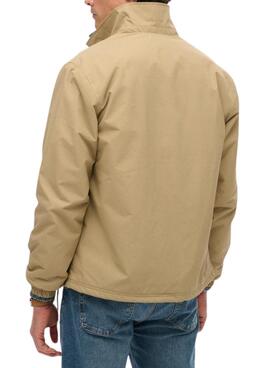 Chaqueta Superdry Nylon Coach camel para hombre