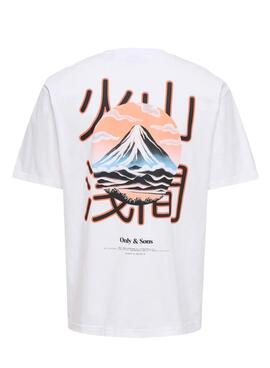 Camiseta Only and Sons Tristan blanco para hombre