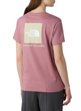 Camiseta The North Face Box rosa para mujer