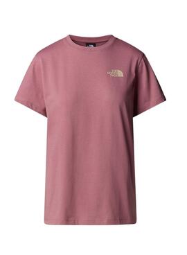Camiseta The North Face Box rosa para mujer